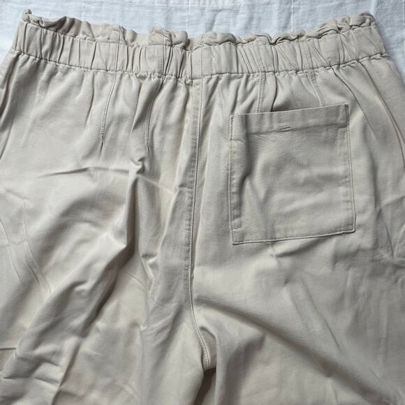 Anthropologie Pilcro Beige Wide Leg Crop Pull On Pants 2X Women's Cotton Stretch - Picture 4 of 6